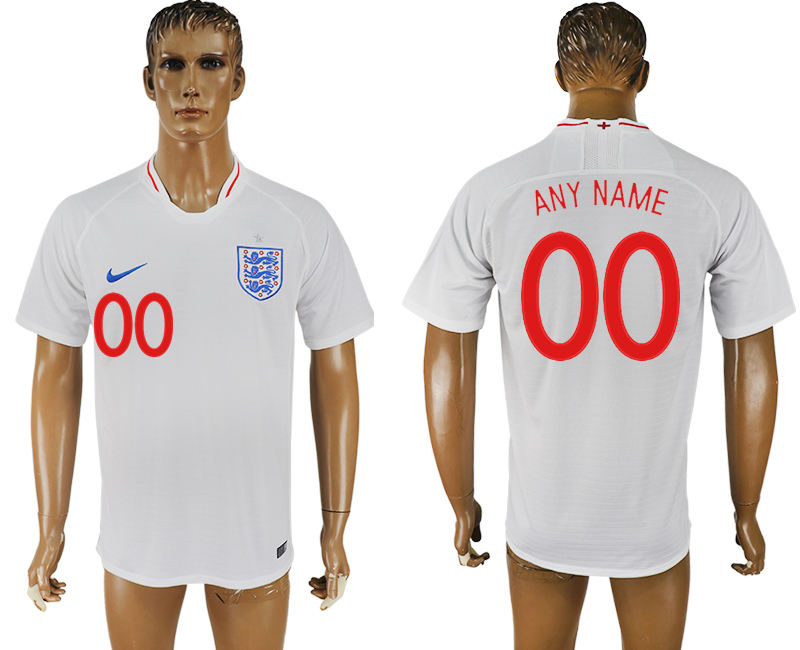 2018 world cup Maillot de foot England YOUR NAME WHITE